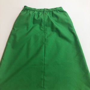 1960s green skirt